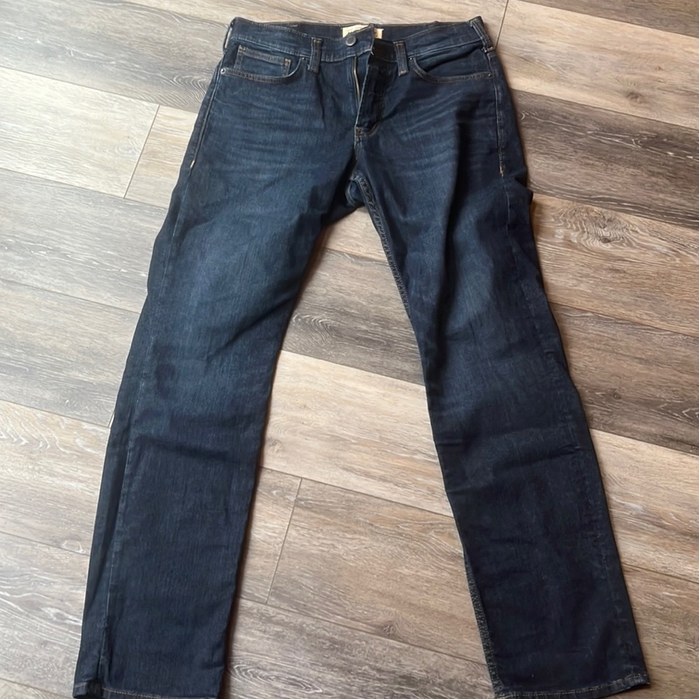 Silver jeans.